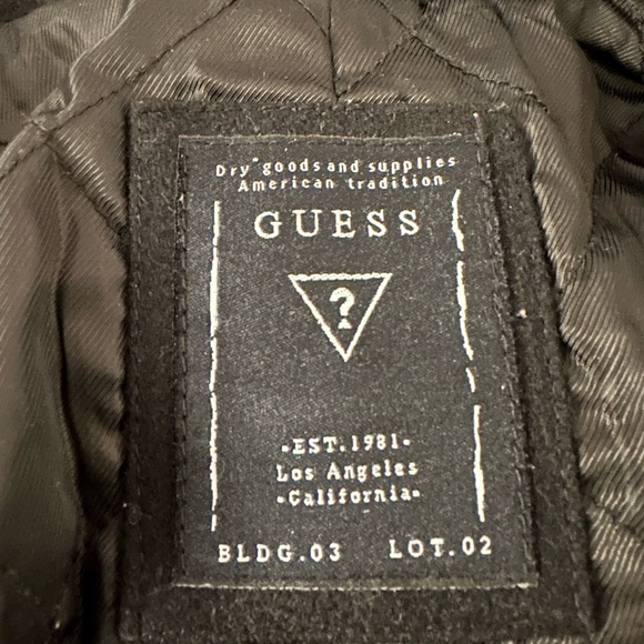 Guess Men's Black Winter Trench Coat - Picture 5 of 6